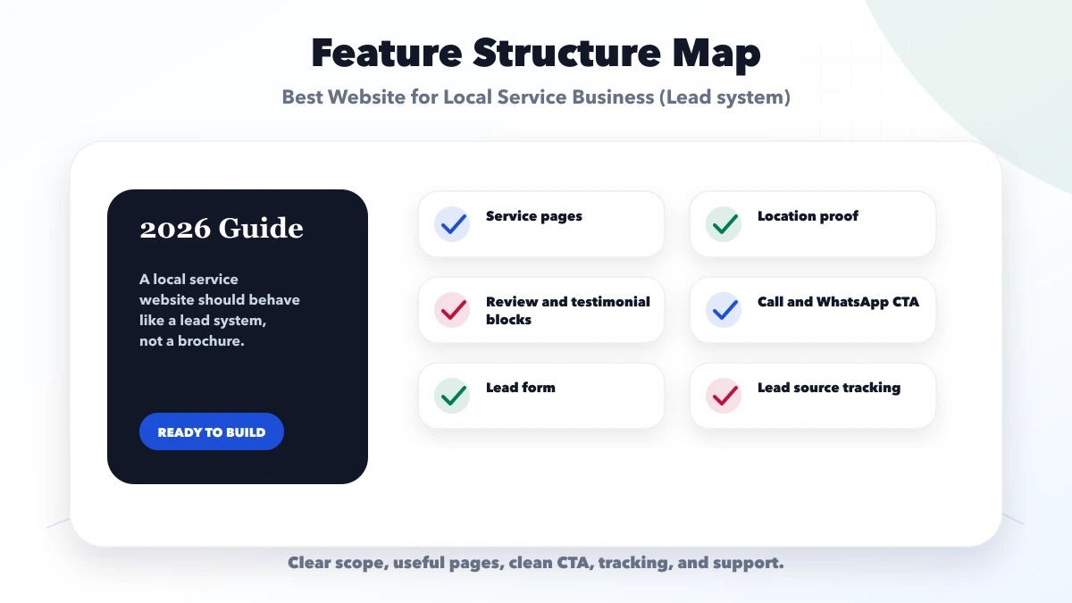Best Website for Local Service Business (Lead system) structure map