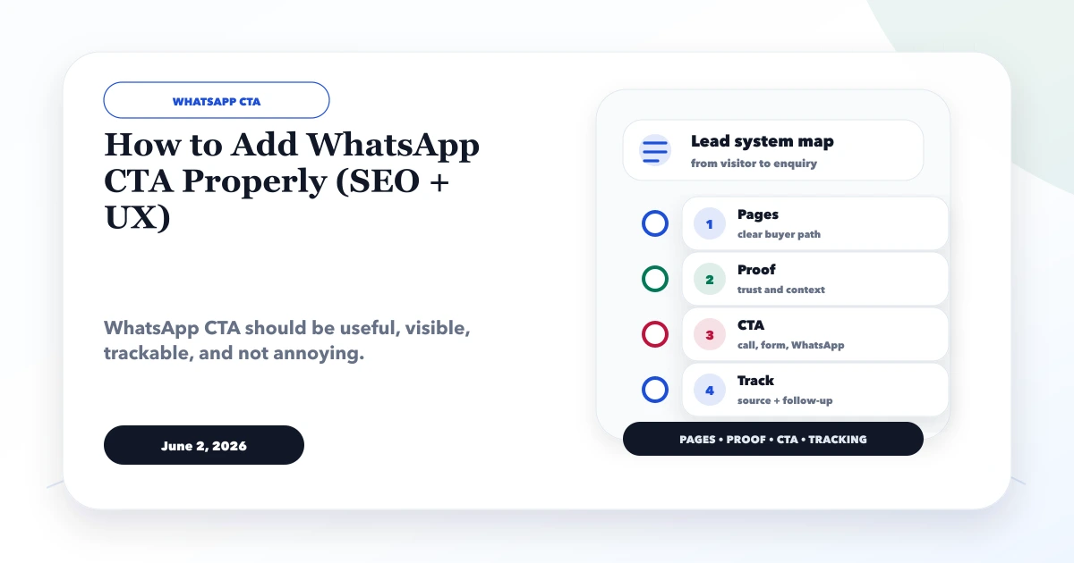 How to Add WhatsApp CTA Properly (SEO + UX)