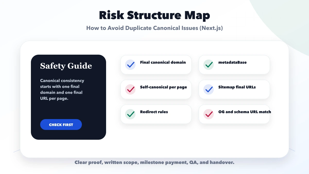 How to Avoid Duplicate Canonical Issues (Next.js) structure map