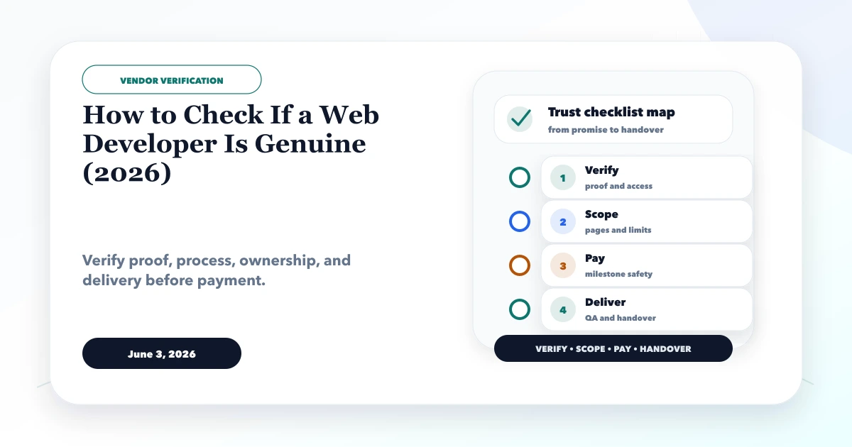 How to Check If a Web Developer Is Genuine (2026)