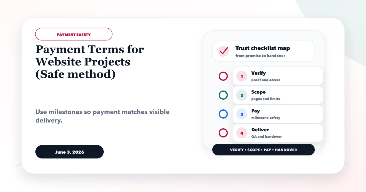Payment Terms for Website Projects (Safe method)