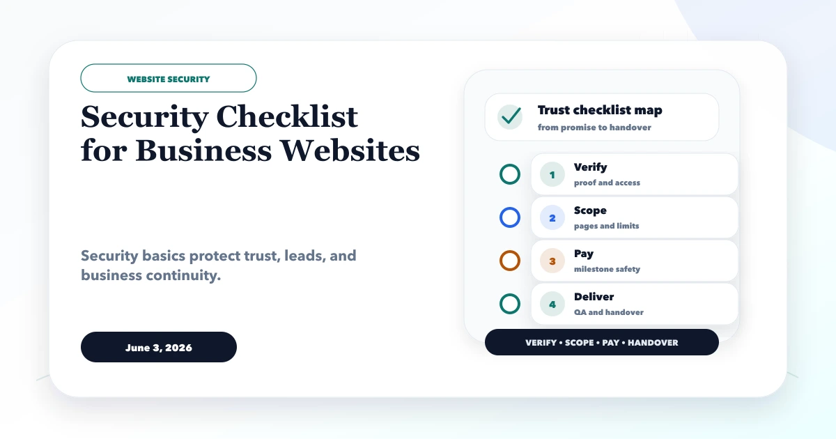 Security Checklist for Business Websites