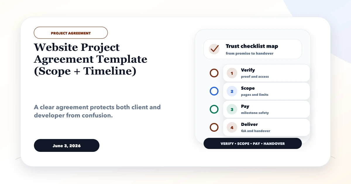 Website Project Agreement Template (Scope + Timeline)