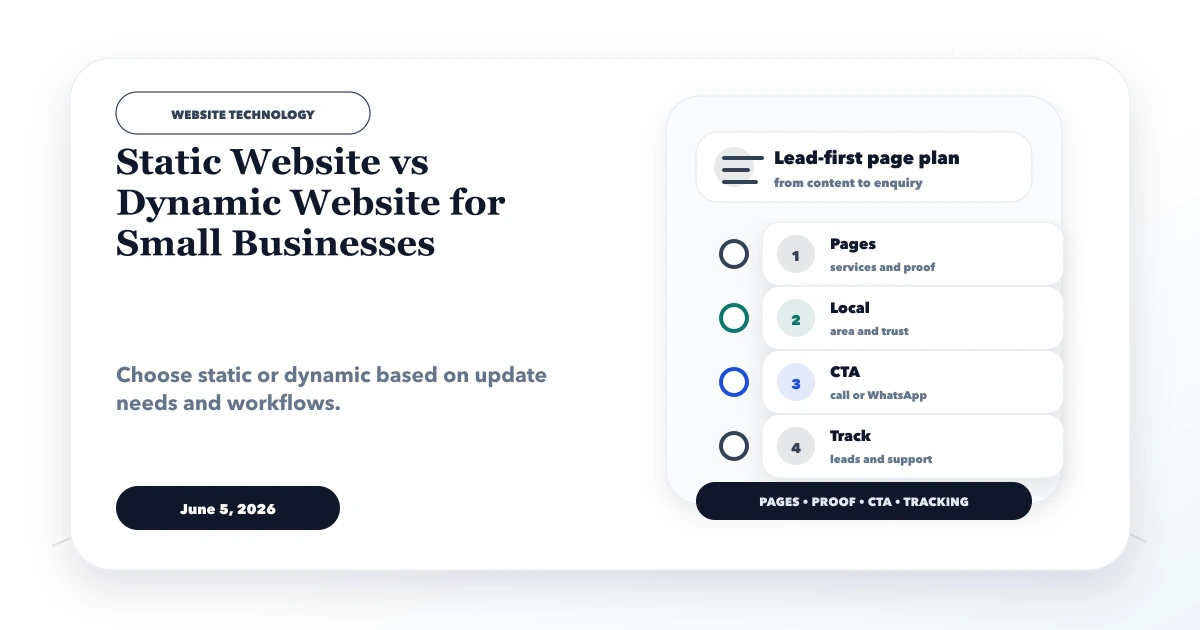 Static Website vs Dynamic Website for Small Businesses