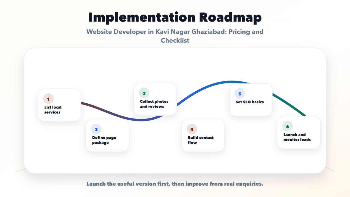 Website Developer in Kavi Nagar Ghaziabad: Pricing and Checklist roadmap