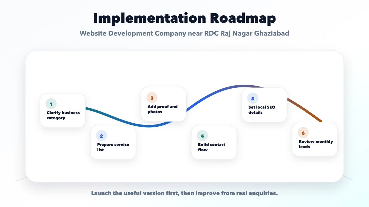 Website Development Company near RDC Raj Nagar Ghaziabad roadmap