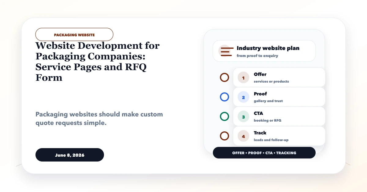 Website Development for Packaging Companies: Service Pages and RFQ Form