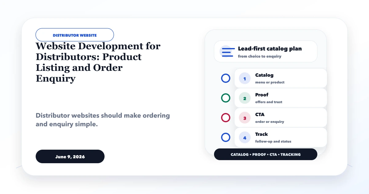 Website Development for Distributors: Product Listing and Order Enquiry