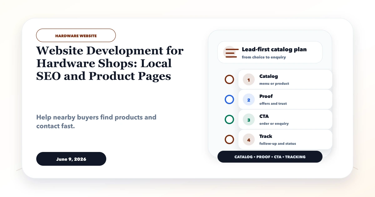 Website Development for Hardware Shops: Local SEO and Product Pages