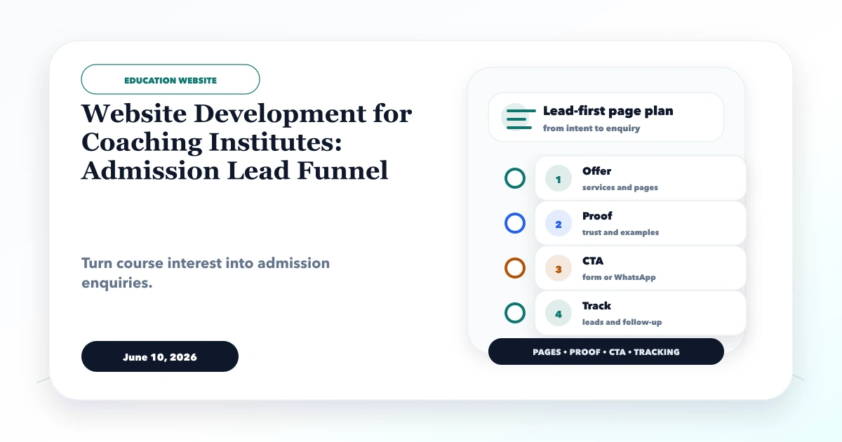 Website Development for Coaching Institutes: Admission Lead Funnel
