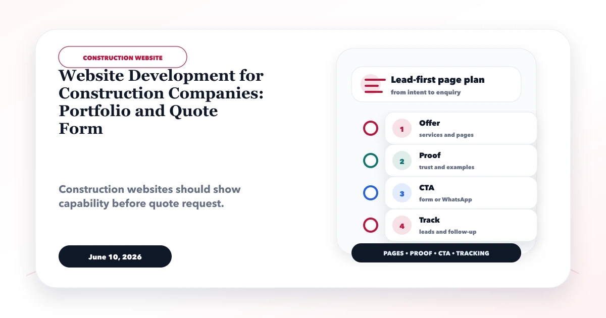 Website Development for Construction Companies: Portfolio and Quote Form
