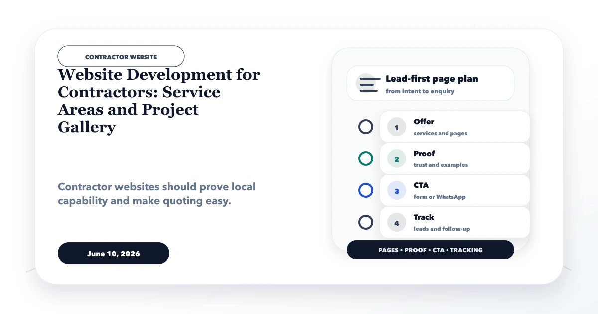 Website Development for Contractors: Service Areas and Project Gallery