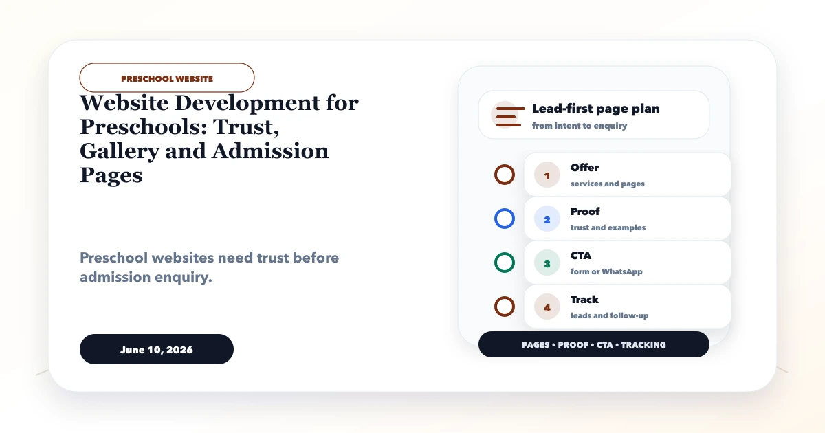 Website Development for Preschools: Trust, Gallery and Admission Pages