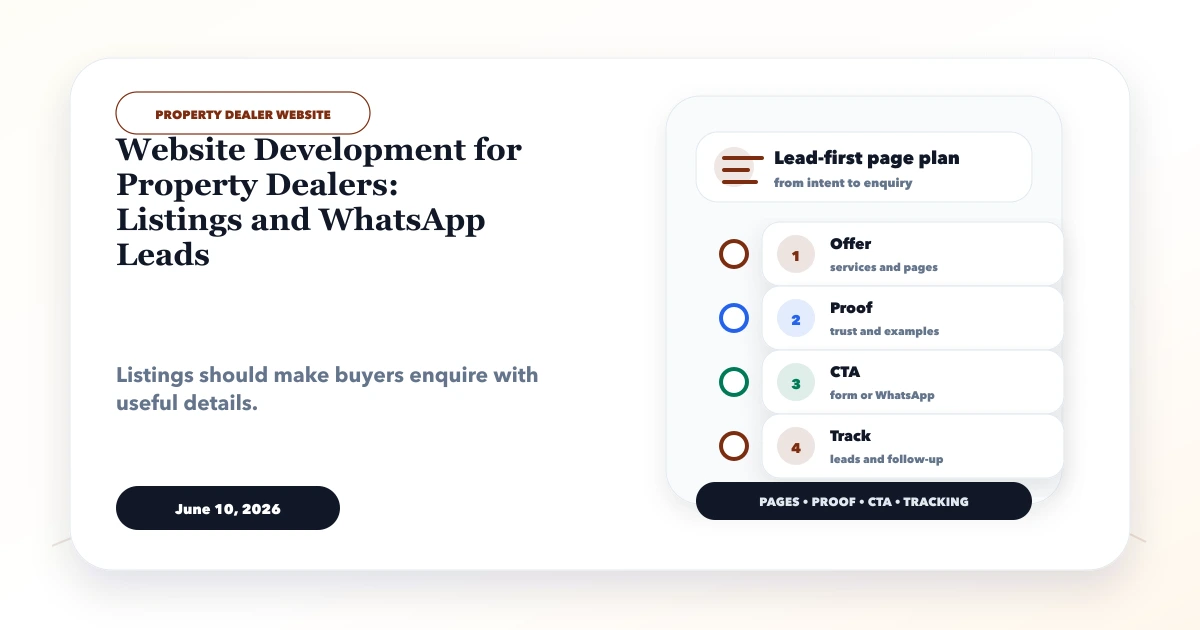 Website Development for Property Dealers: Listings and WhatsApp Leads