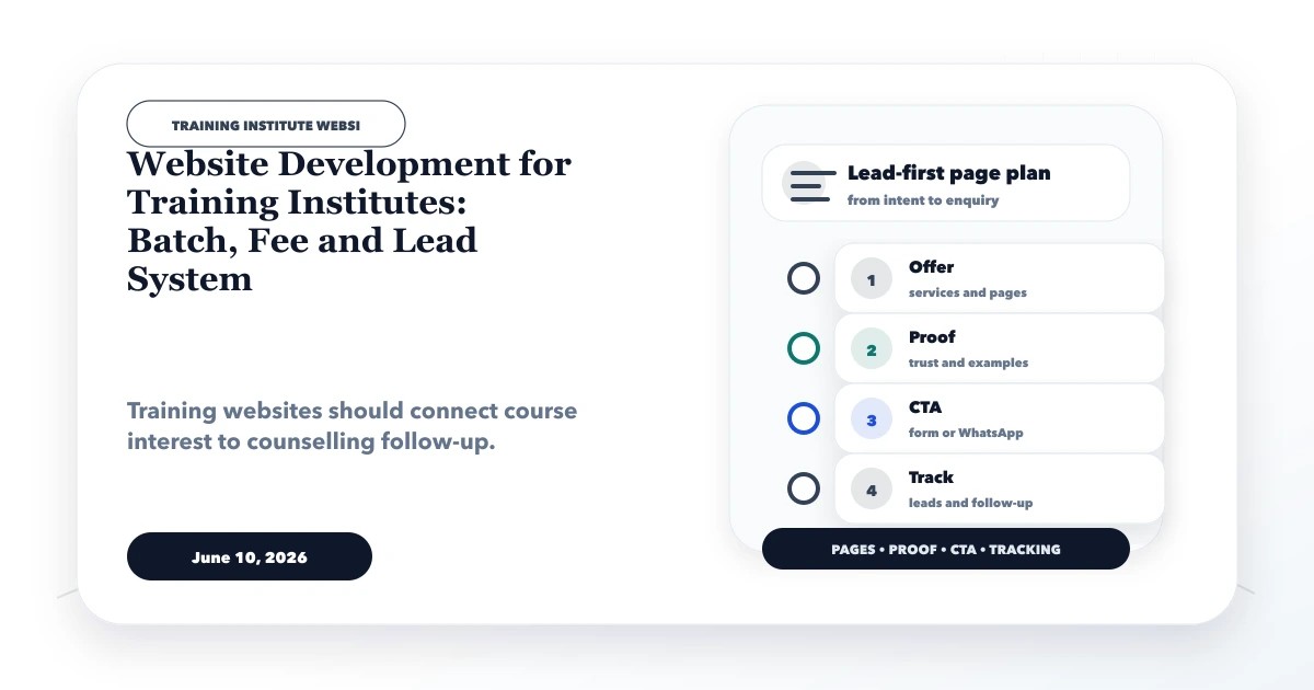 Website Development for Training Institutes: Batch, Fee and Lead System