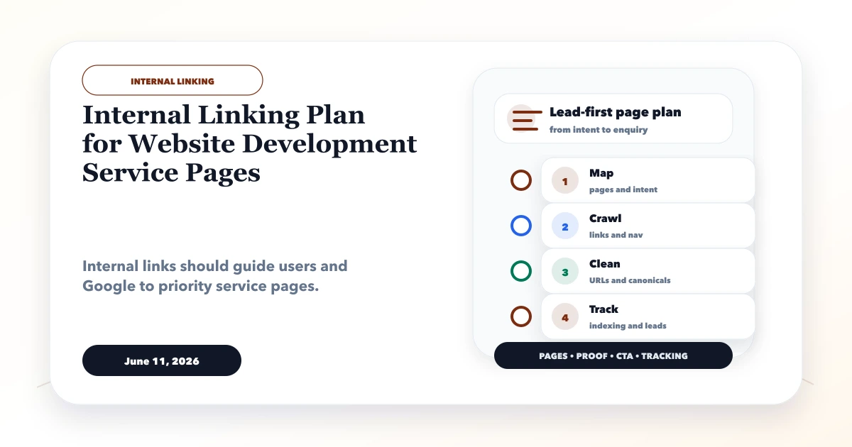 Internal Linking Plan for Website Development Service Pages