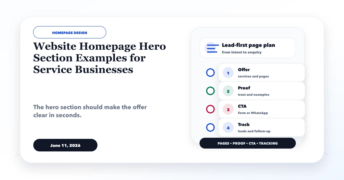 Website Homepage Hero Section Examples for Service Businesses
