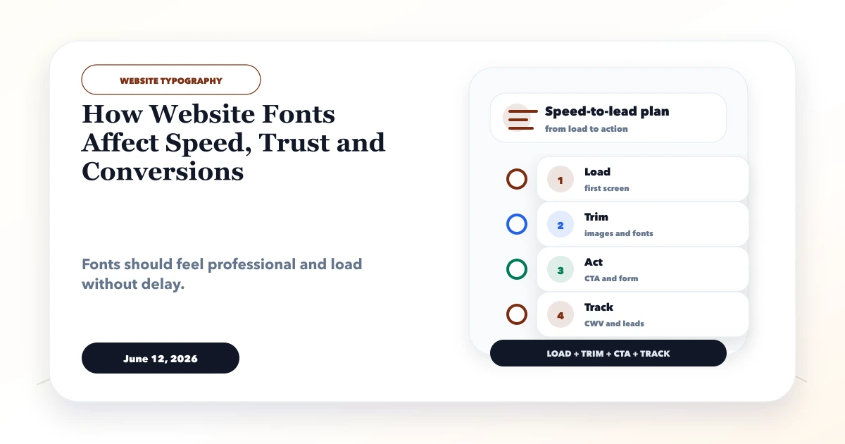 How Website Fonts Affect Speed, Trust and Conversions