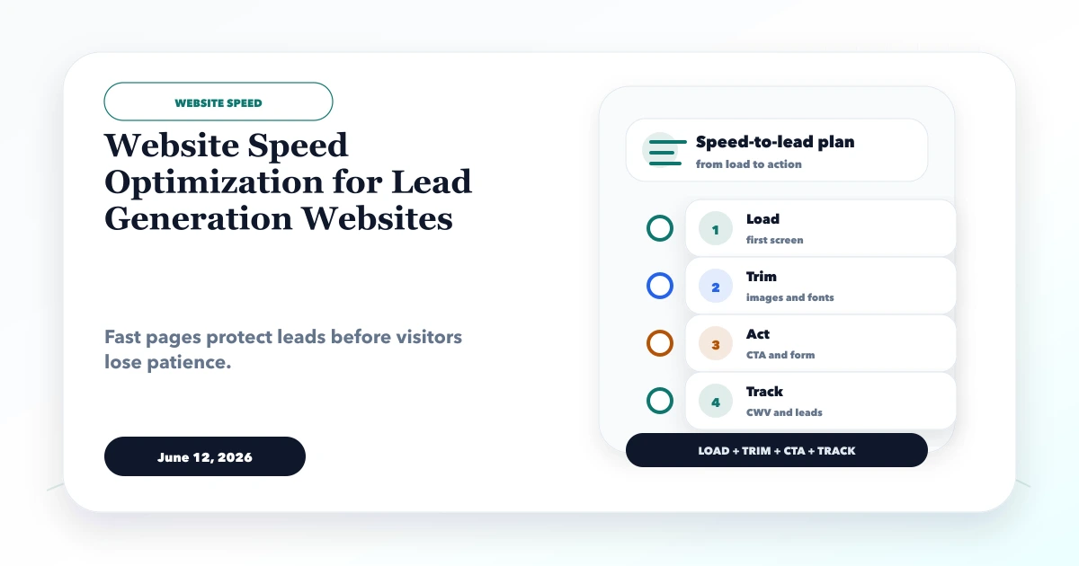 Website Speed Optimization for Lead Generation Websites
