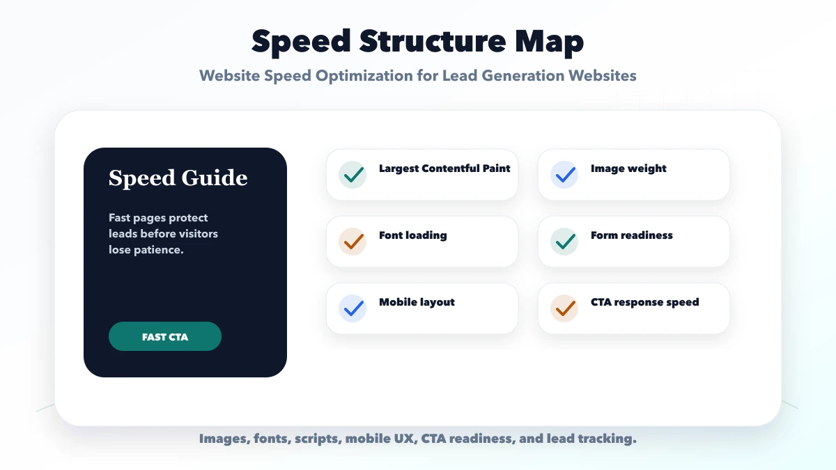 Website Speed Optimization for Lead Generation Websites structure map