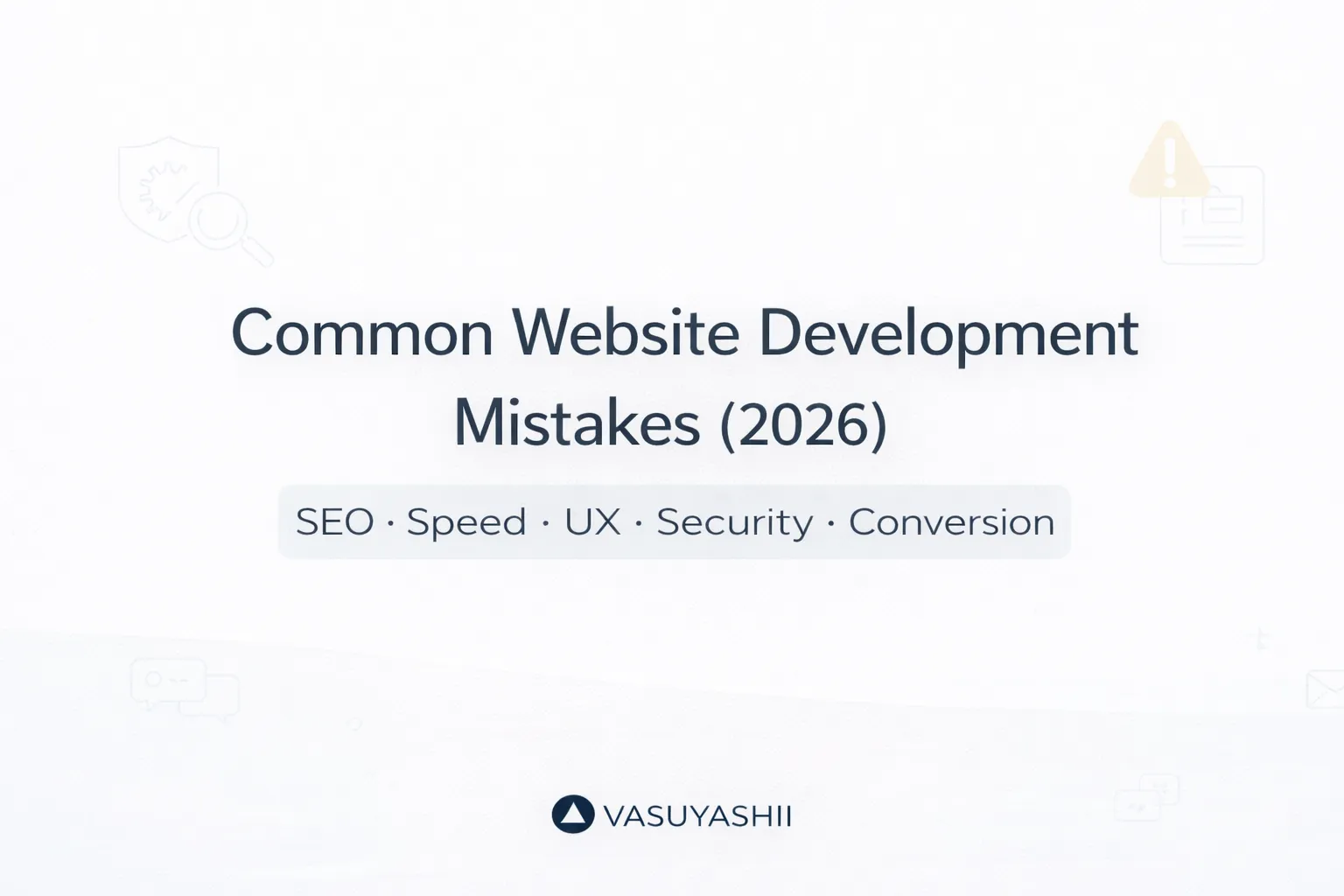 Common Website Development Mistakes (2026): What Businesses Must Avoid for SEO, Speed & Leads