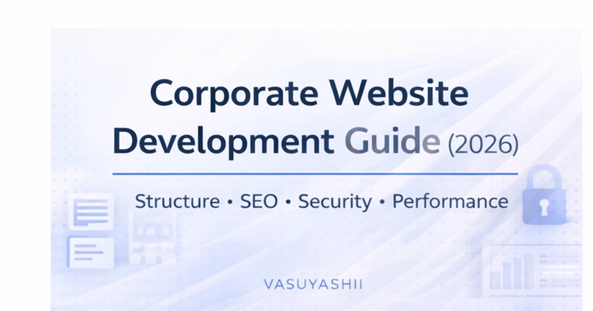 Corporate Website Development Guide (2026): Structure, Design, SEO, Security & Best Practices