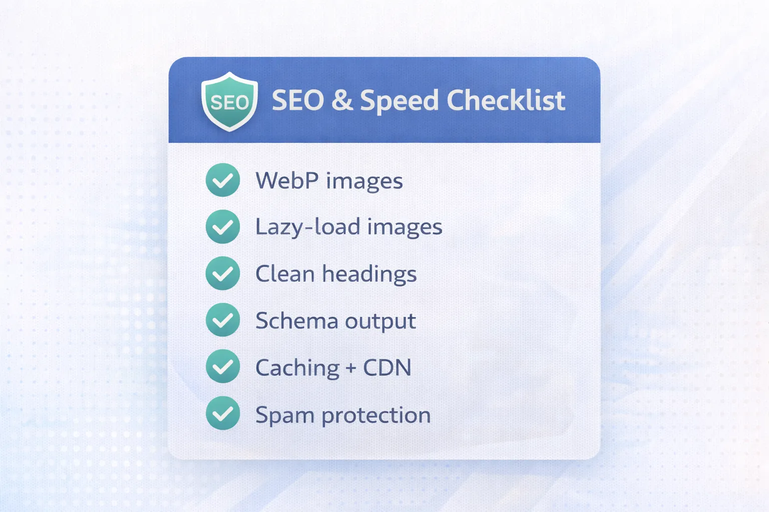 SEO & Speed checklist