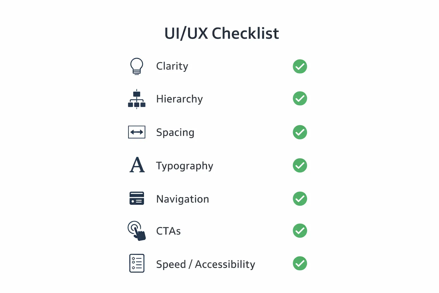 Mobile UI checklist