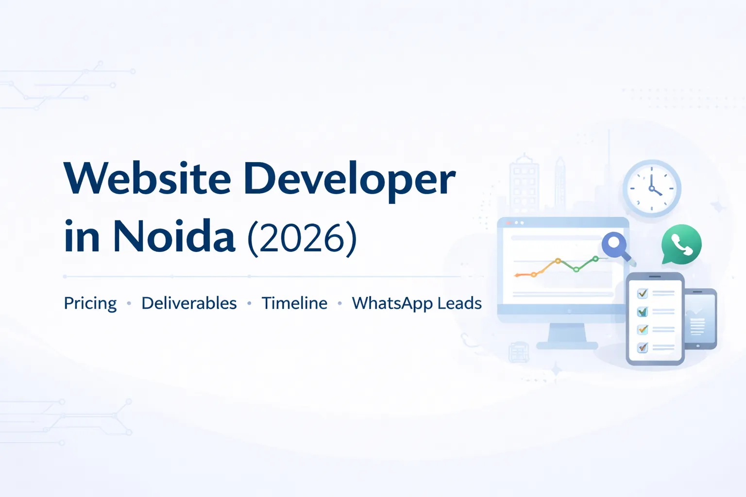 Website Developer in Noida (2026): Pricing, What You Get, Timelines & How to Choose